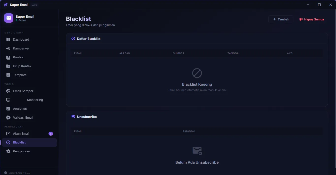 Daftar Blacklist Email